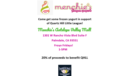 Froyo Fridays at Menchie's